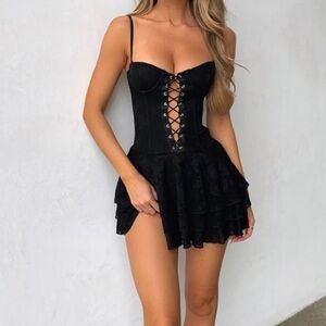 Outcast Clothing Mischa Mini Dress - Black